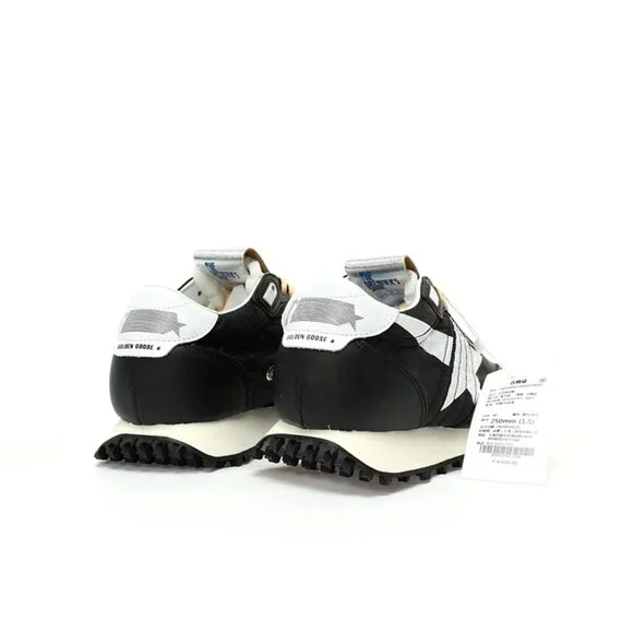 Black & White & Blue Marathon Sneakers By Golden Goose - Picture 2 of 8